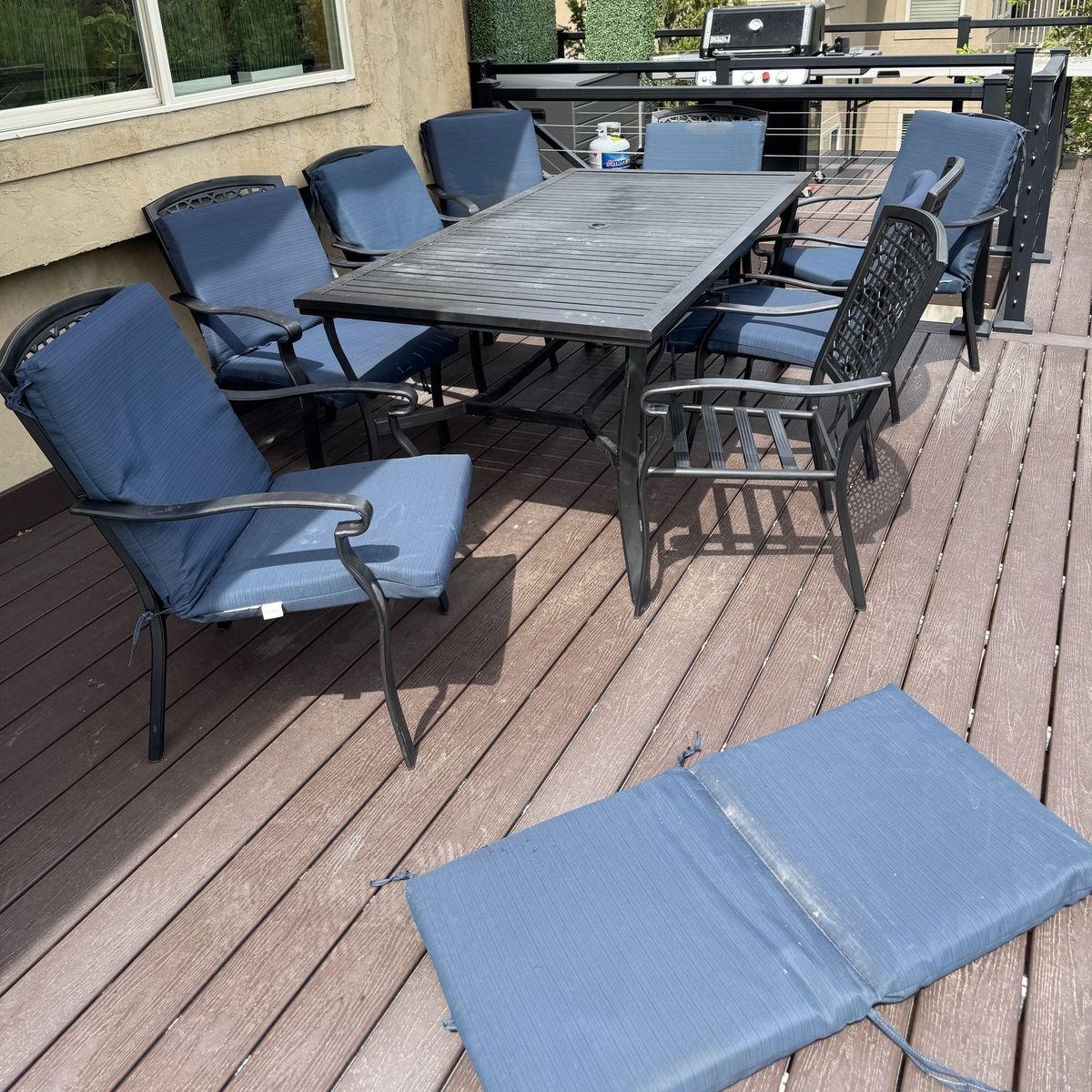 8-20”x43” Outdoor Dining Chair Cushions