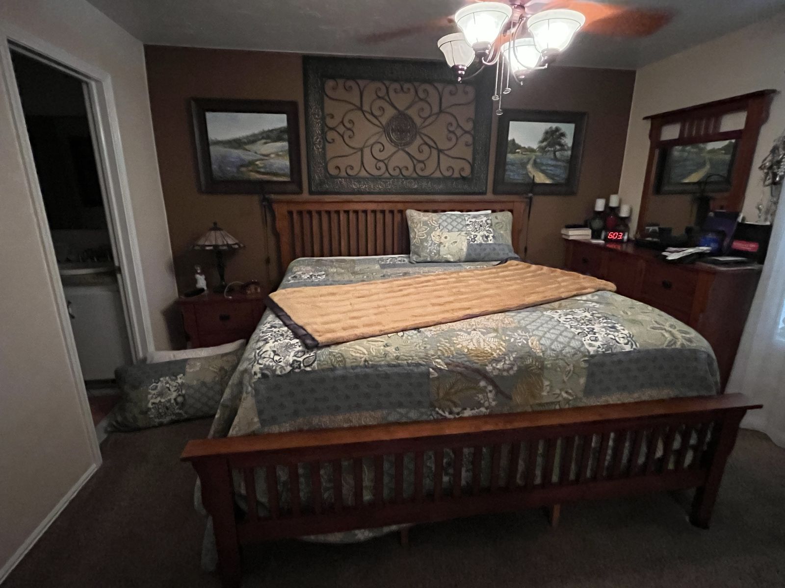 Very Nice King Bedroom Set with Mattresses.