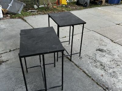 2 Modern contemporary End Tables Or Side Tables