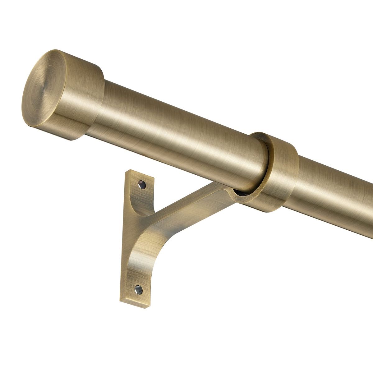 New in box- Antique Bronze Curtain Rods for Windows 48 to 86 Inch, 1-Inch Adjustable Drapery Rods