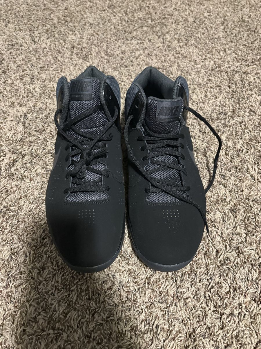 Nike All Black High Top Basketball Shoes - Size 11 Men's, Excellent Condition