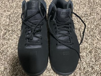 Nike All Black High Top Basketball Shoes - Size 11 Men's, Excellent Condition
