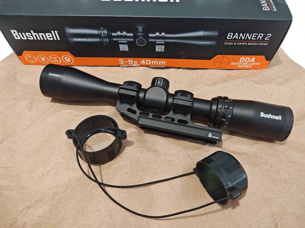 Bushnell Banner 2 rifle scope and mount 3-9x40mm Hunting optic