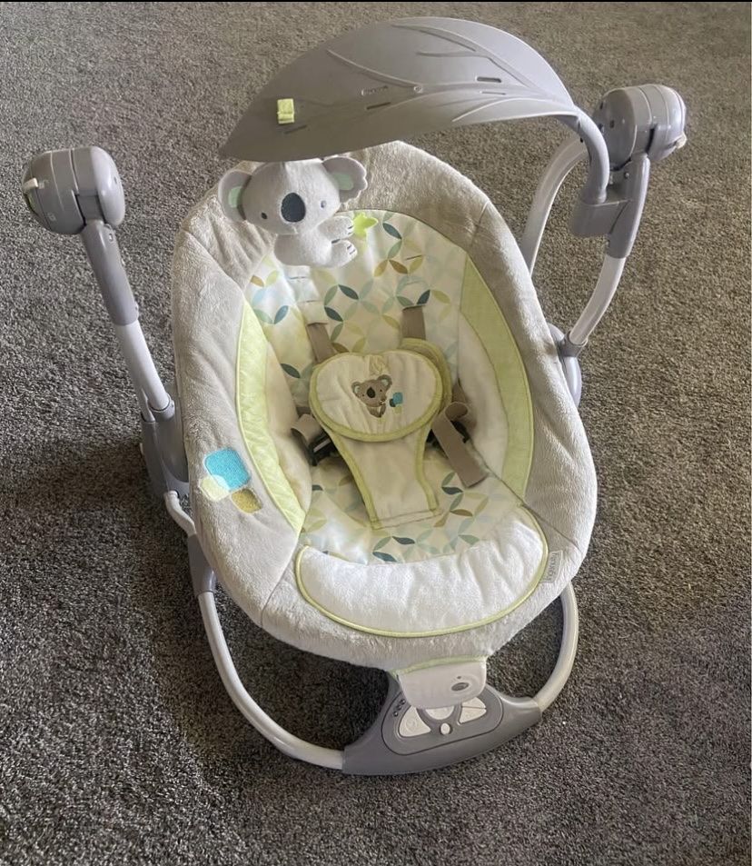 Ingenuity Baby Swing with Koala Toy and Canopy