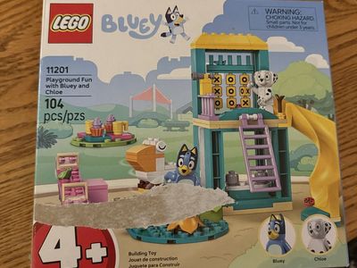 LEGO Bluey 11201 Playground Fun with Bluey and Chloe Building Toy Set - 104 Pieces, Ages 4+