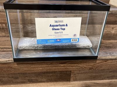 North American Aquatics 5.5 Gallon Aquarium & Glass Top