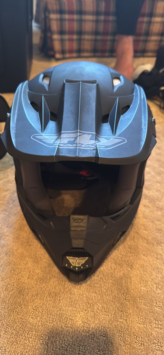 FLY Racing Kinetic Matte Black Dirt Bike Helmet - Size XXL DOT Approved Motocross MX ATV UTV
