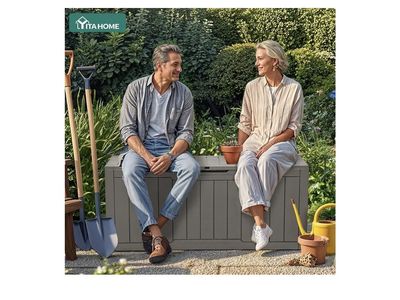 Outdoor Deck Box Taupe Color
