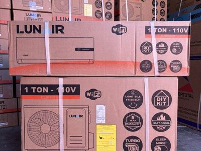 Lunair 1 Ton 110V WiFi Mini Split Air Conditioner Heat Pump System - DIY Kit, 5-Year Warranty