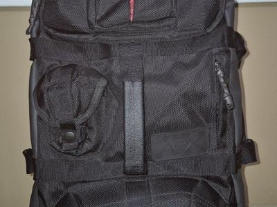 APX Tactical Ballistics Nylon Utility Duffel Travel Rolling Case Bag Telescoping Trolley Handle Wheels