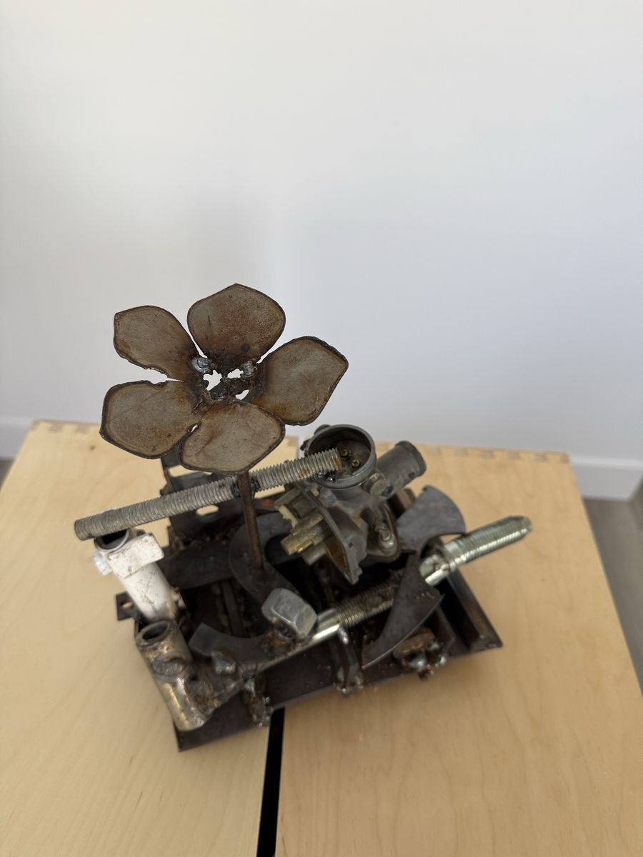 Metal Whimsical Sculpture "Joy and Whimsy"