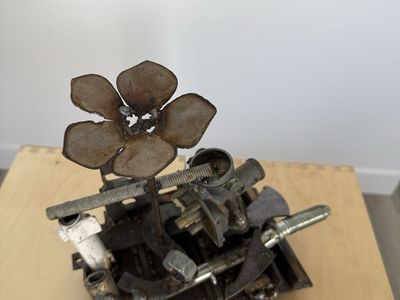 Metal Whimsical Sculpture "Joy and Whimsy"