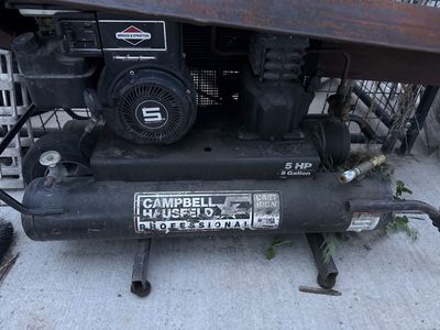 Gas powered air compressor