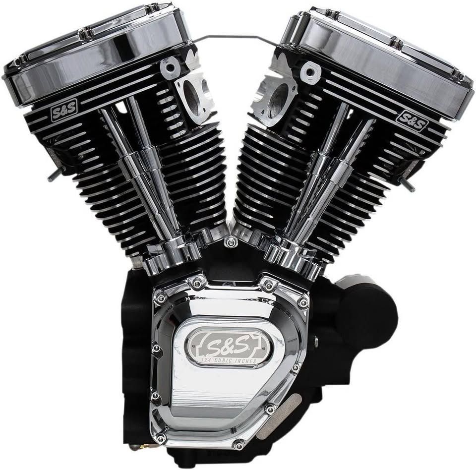 Brand New S&S Performance T124 Long Block Engine 124ci – 310-0930W