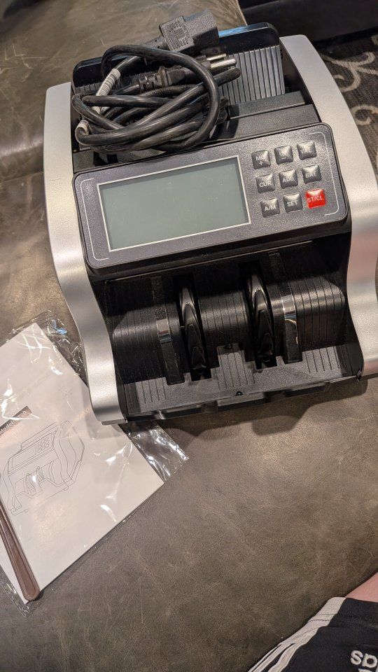 Portable Bill Counter Machine with UV/MG/IR Detection & External Display