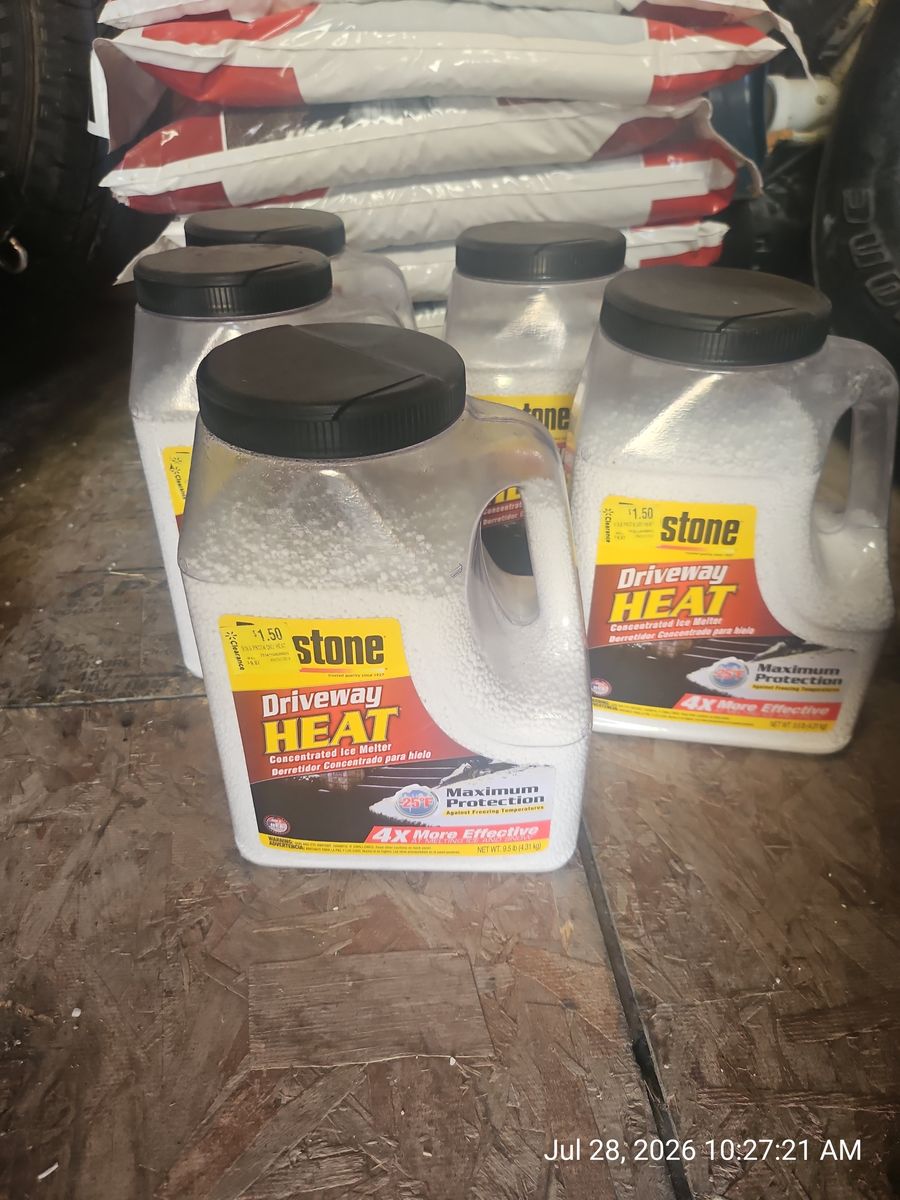 Stone Driveway Heat Ice Melt Premium Blend -15F 4X More Effective