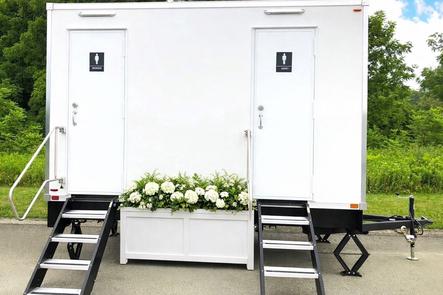 Brand New 2026 Lang Four Stall Restroom Trailer