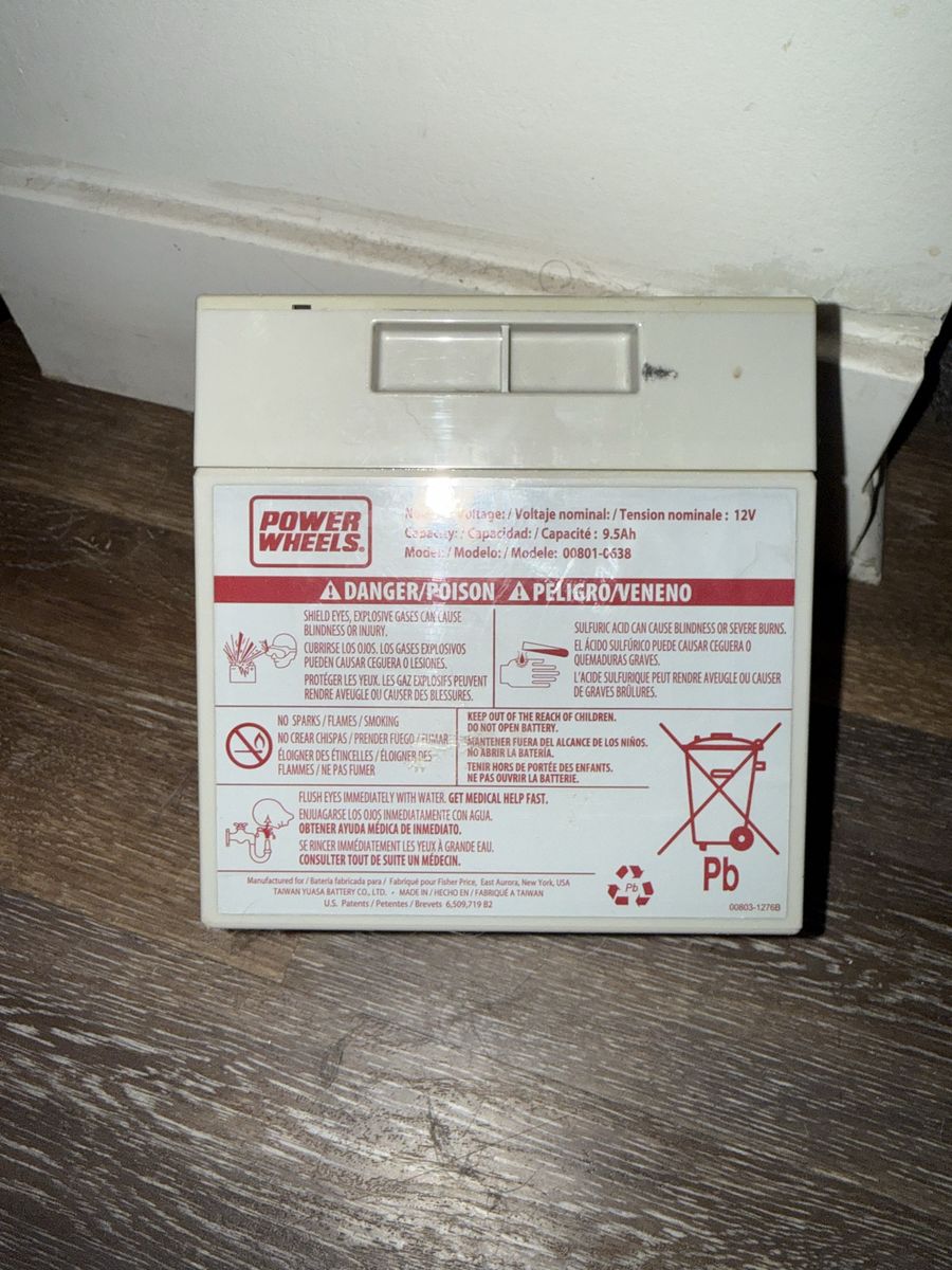 Power wheels battery