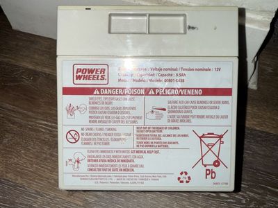 Power wheels battery