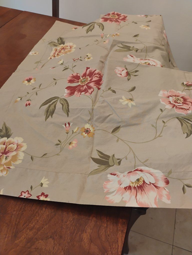 Cotton Floral & Striped Reversible Duvet Cover & Shams Made in France