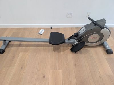 Sunny Health & Fitness Magnetic Rowing Machine, SF-RW5200, Gray, Compact