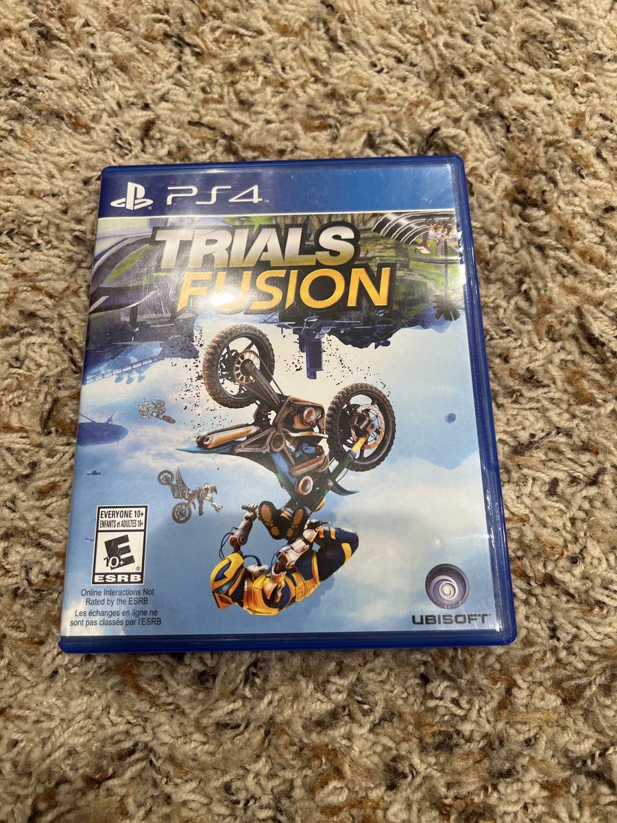 Trials Fusion PS4 Video Game - Ubisoft Motocross Stunt Racing
