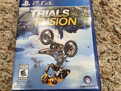 Trials Fusion PS4 Video Game - Ubisoft Motocross Stunt Racing