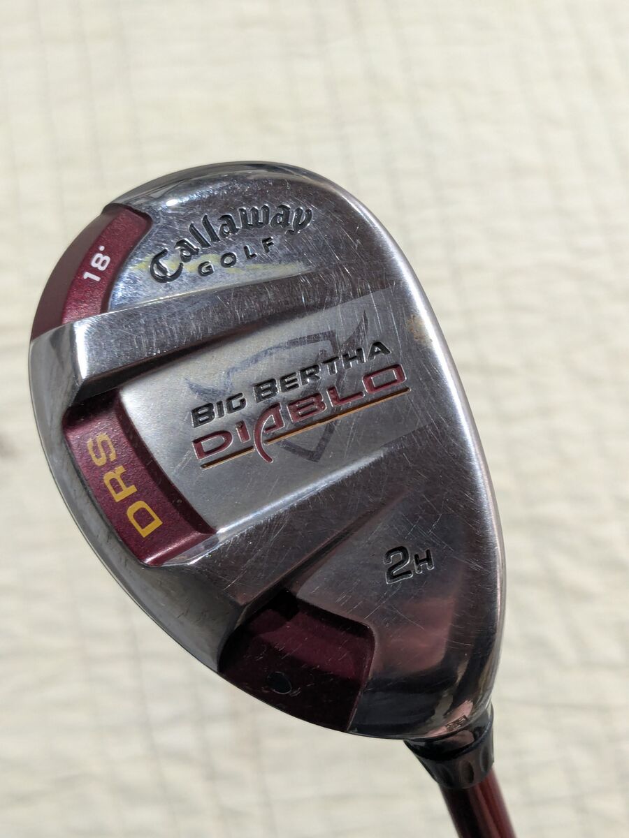 2 Hybrid Club with Calloway Golf Big Bertha Diablo DRS 18 degree head and Callaway shaft