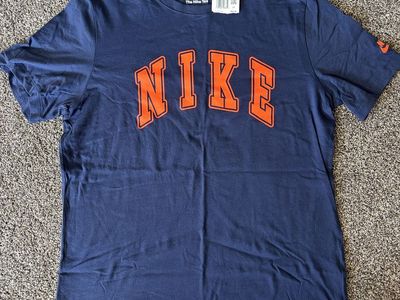 NEW! Nike Men's Navy Logo Shirt- Size L