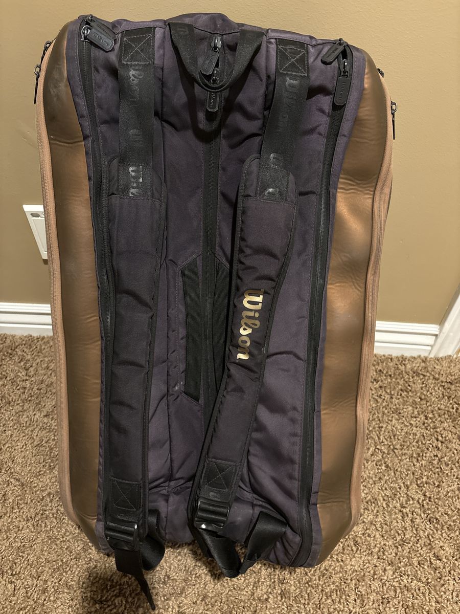 Wilson Tennis Racket Bag Backpack Bronze Black