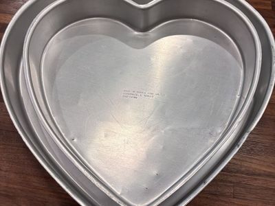Heart shaped cake pans $5 each