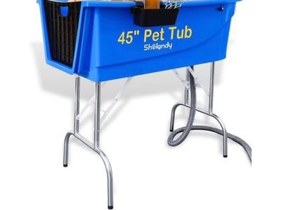 SHELANDY 45" Pet Grooming Bathtub Dog Wash Station - Heavy Duty Bathing