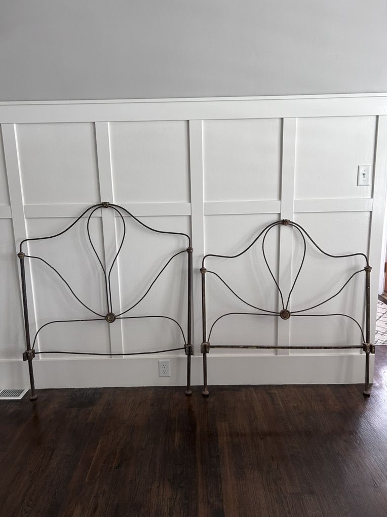 Antique Wrought Iron Bed Frame