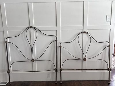 Antique Wrought Iron Bed Frame