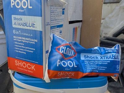 Chlorine tablets and Pool shock treatment 5lbs