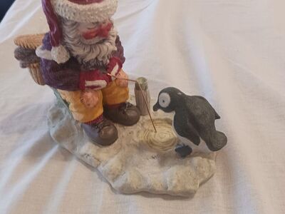 Ice fishing Santa
