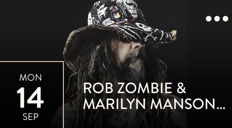 Rob Zombie/Marilyn Manson VIP box concert tickets