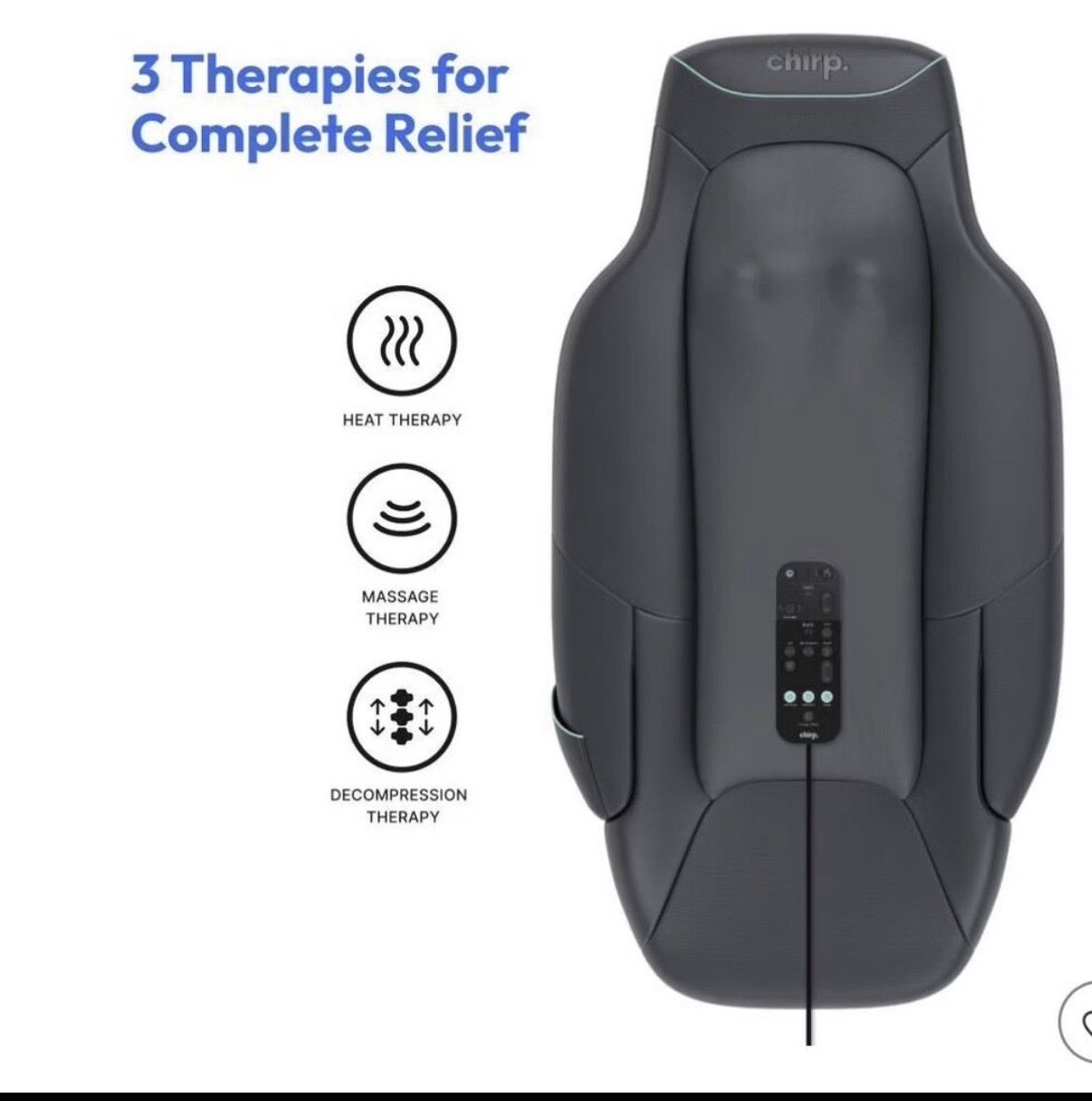 Chirp Decompression Table with Heat & Massage Therapy - New in Box