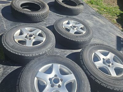 Tires - Bridgstone 255/75 R17 w 4 rims