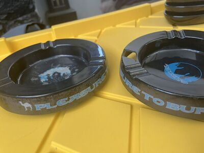 Camel Round Ashtrays Lot Of 2