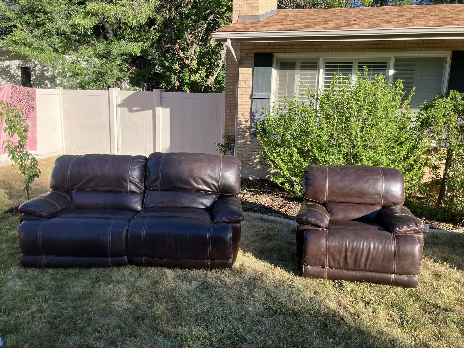 Leather electric couch and much more!