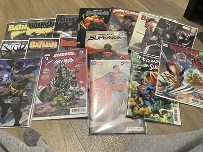 Assorted Comic Books Lot - Batman, Superman, Deadpool & More