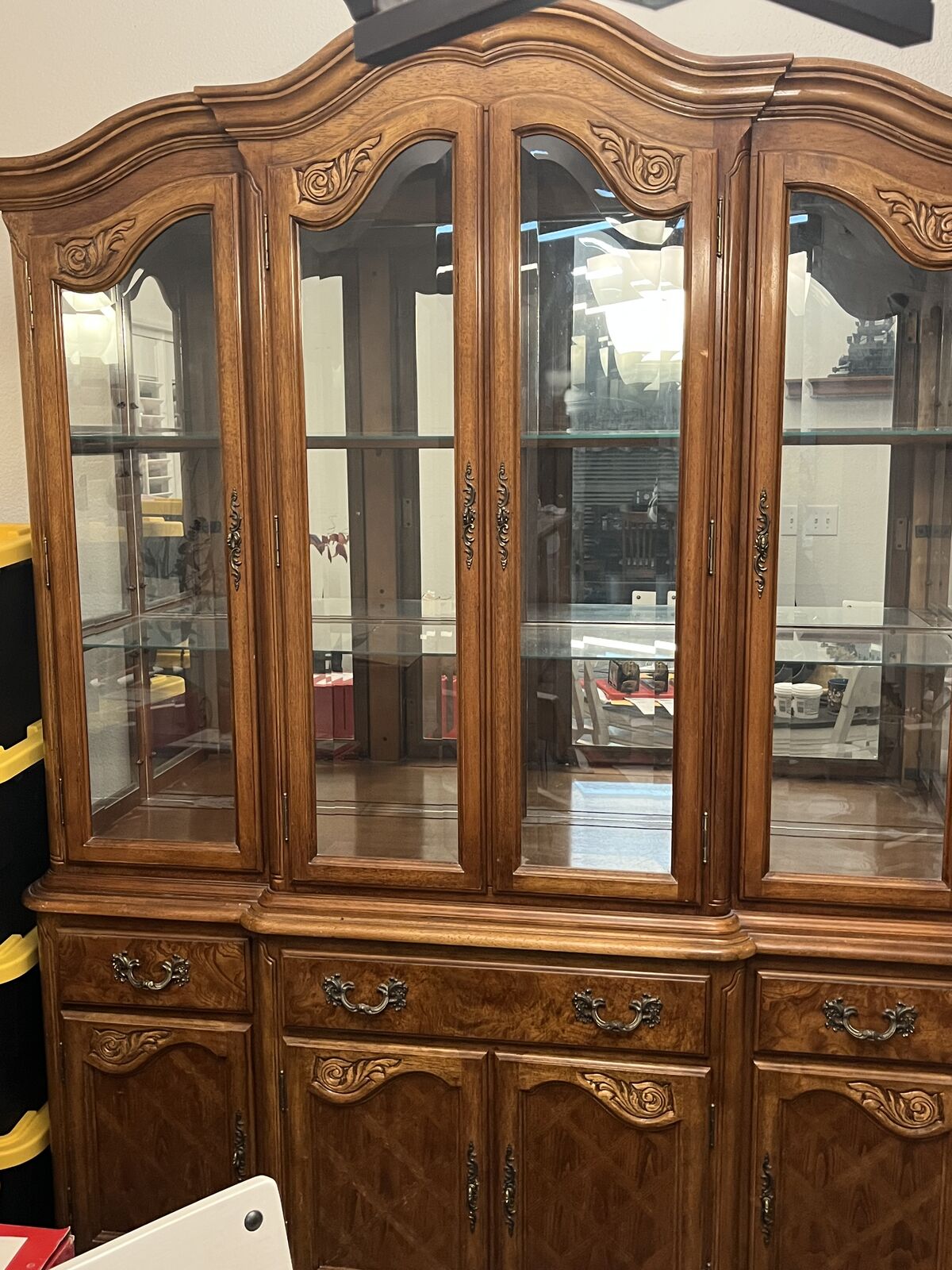 MOVING SALE! MAKE OFFER! Gorgeous Hardwood China Cabinet