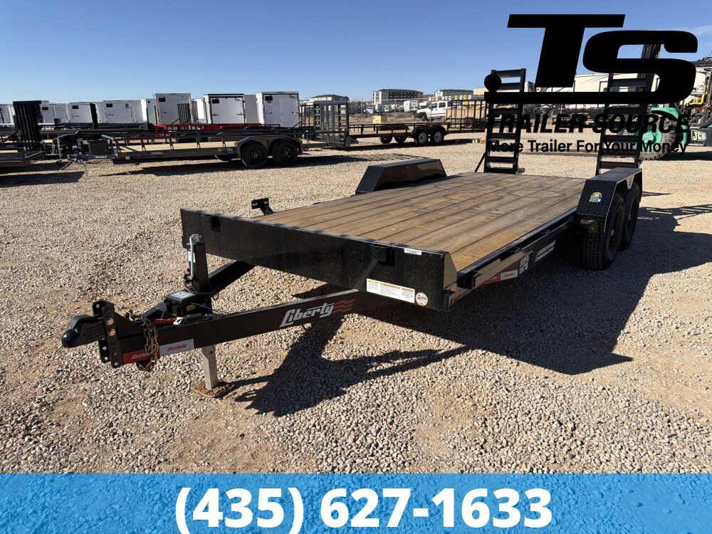 7x18 Liberty LE Channel Flatbed Car Hauler Trailer - 10K GVWR