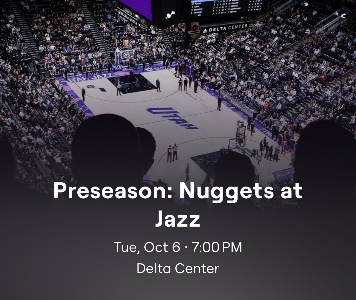 Denver Nuggets vs Jazz ***LOWER BOWL***