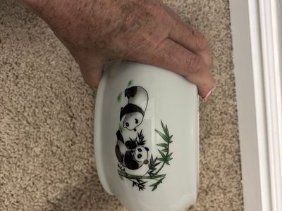 Awesome Vintage Panda Planting Pot