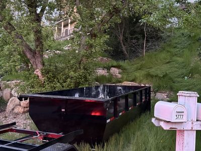 15 yard dump container 7’x16’x4’