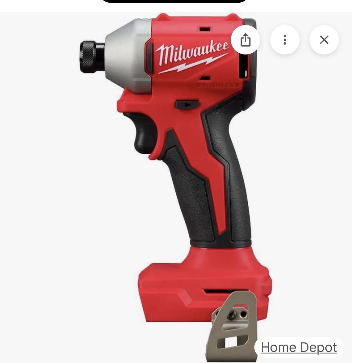 Milwaukee Brushless Cordless Impact Driver Tool Only
