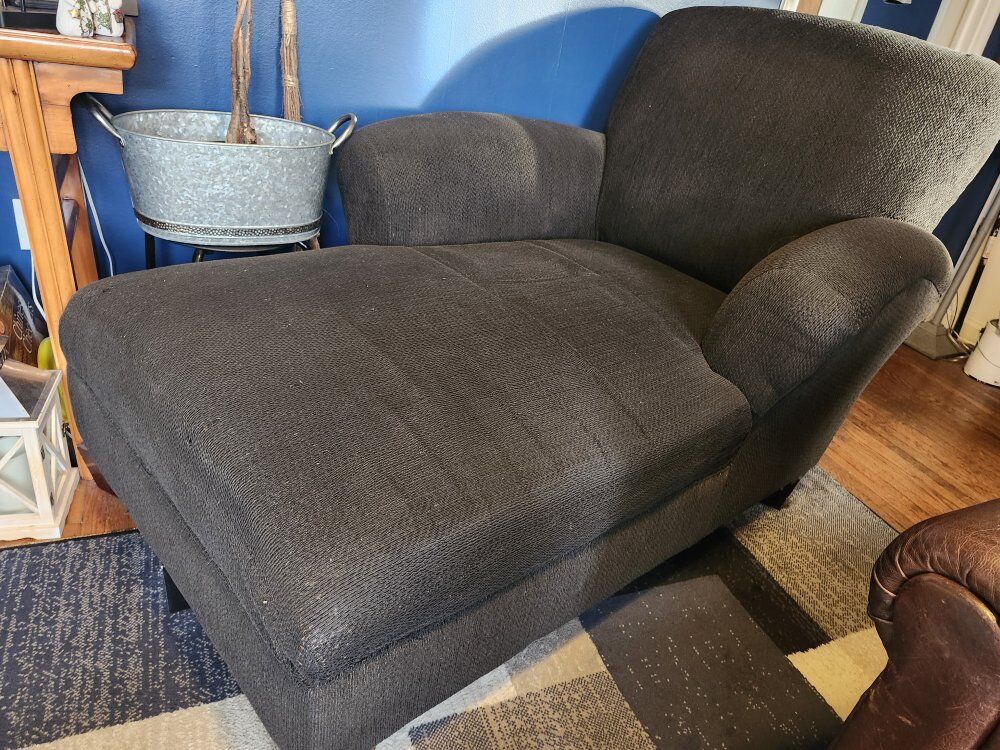 Black Couch with Chase