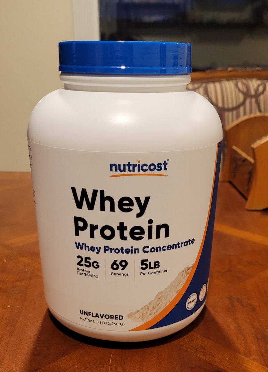 New, Sealed Nutricost Whey Protein Powder 5 LBS, Unflavored - Gluten-Free, Non-GMO
